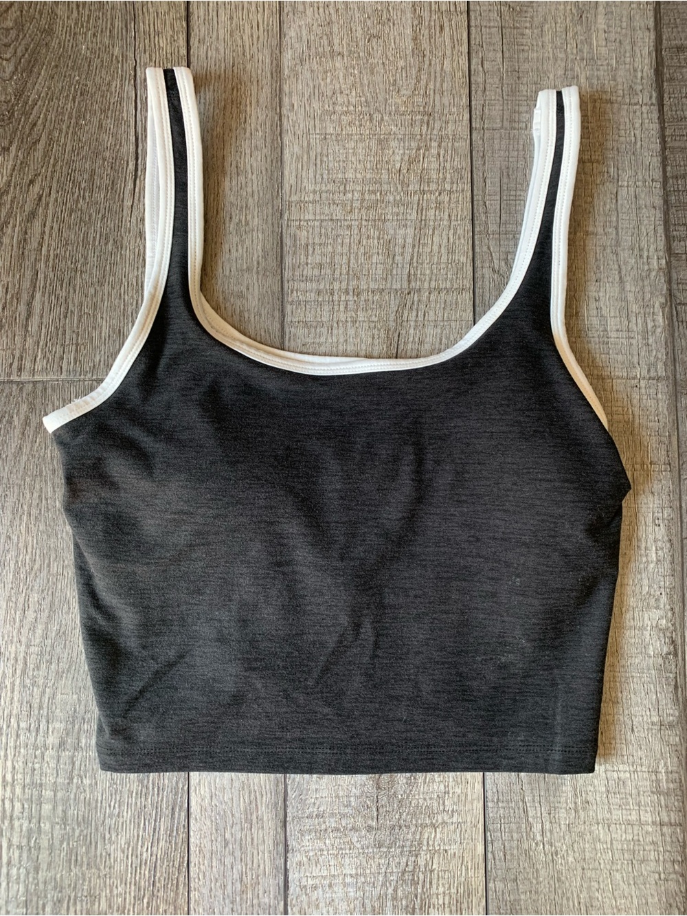 NWOT Athletic Works Black Tank Top with White Trim